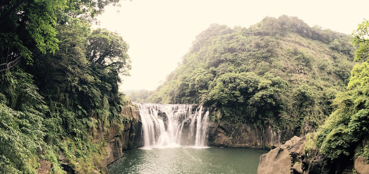 waterfall nature mountain free photo