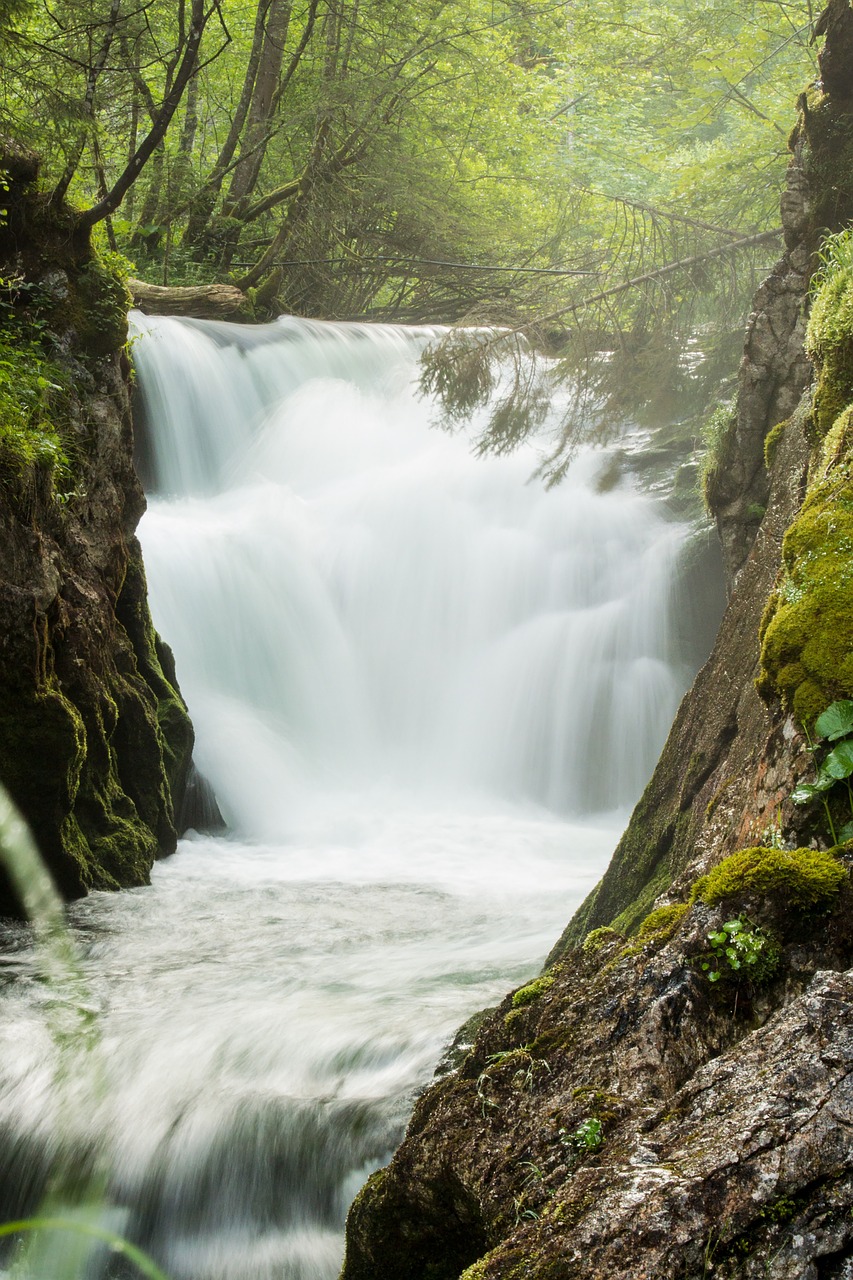 waterfall grundlsee austria free photo