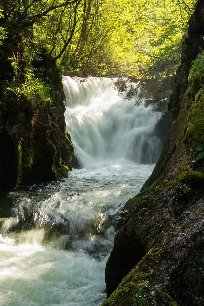 waterfall grundlsee austria free photo