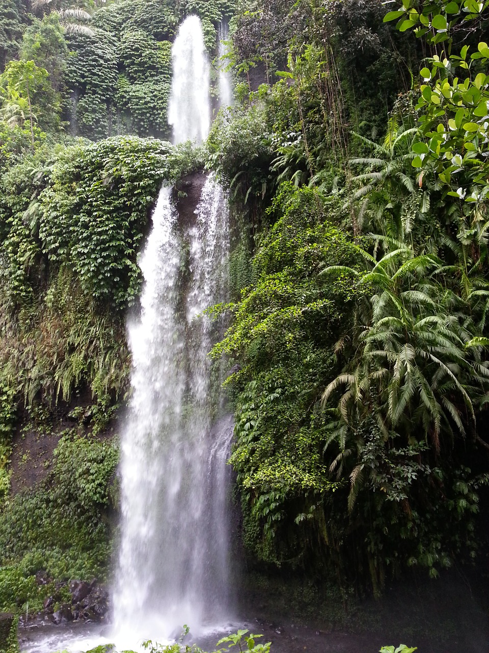 waterfall rinjani travel free photo