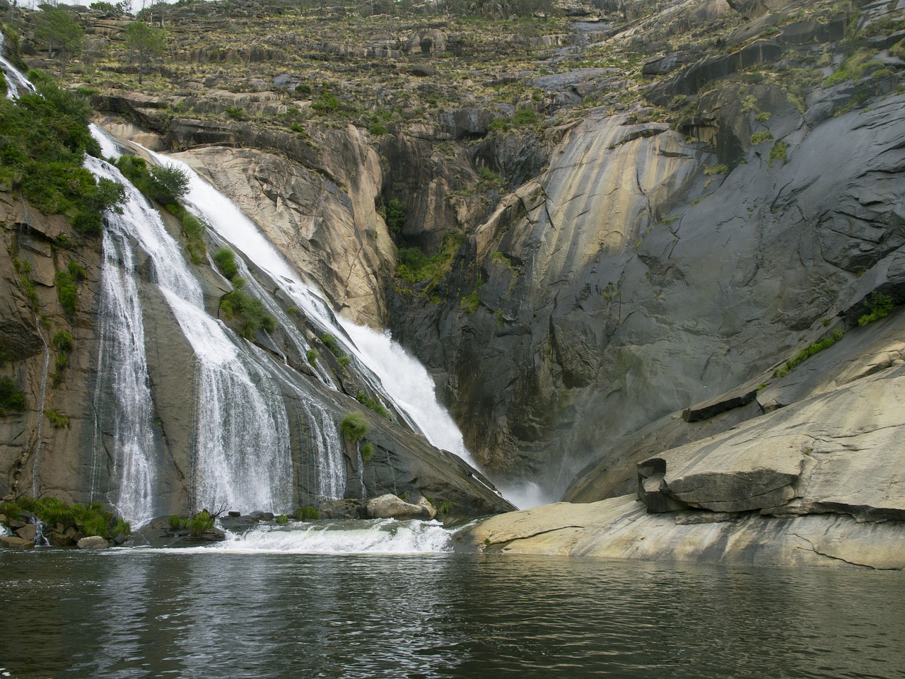 waterfall river landscape free photo