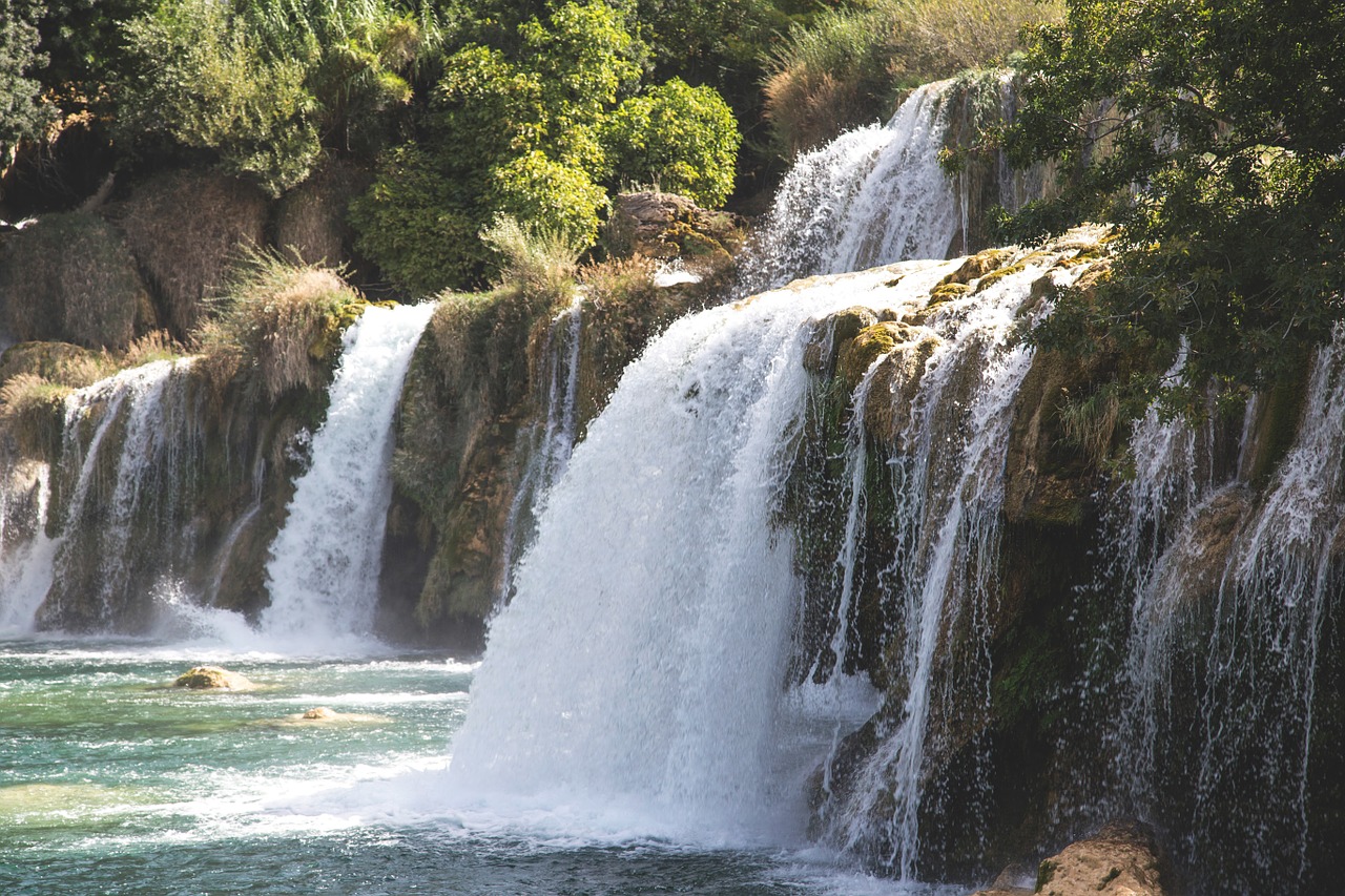 waterfall river nature free photo