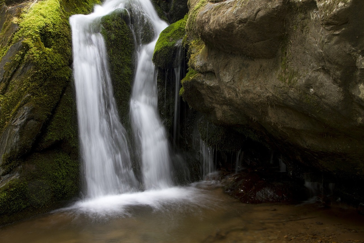 waterfall cascade flowing free photo