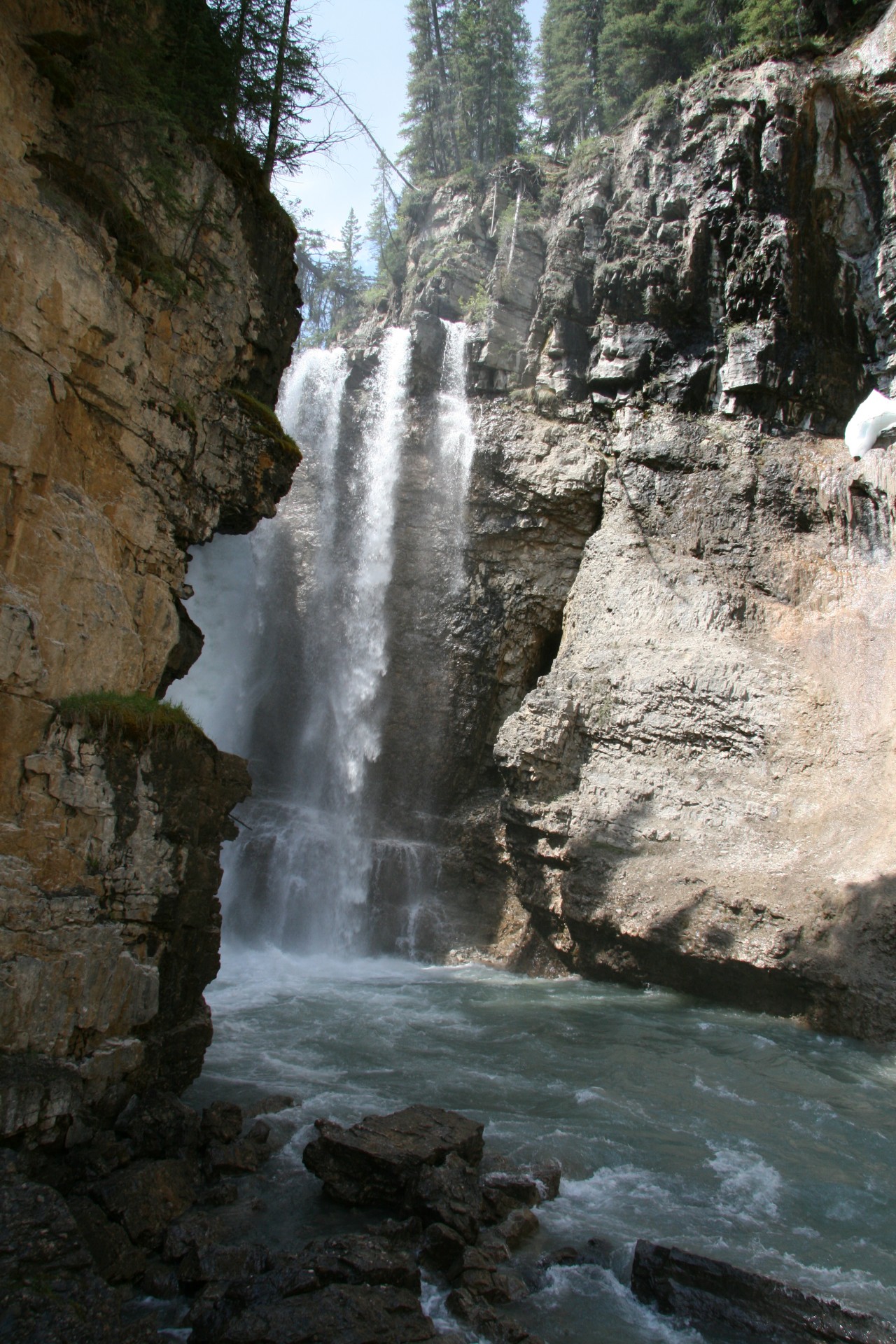 waterfall banff river free photo