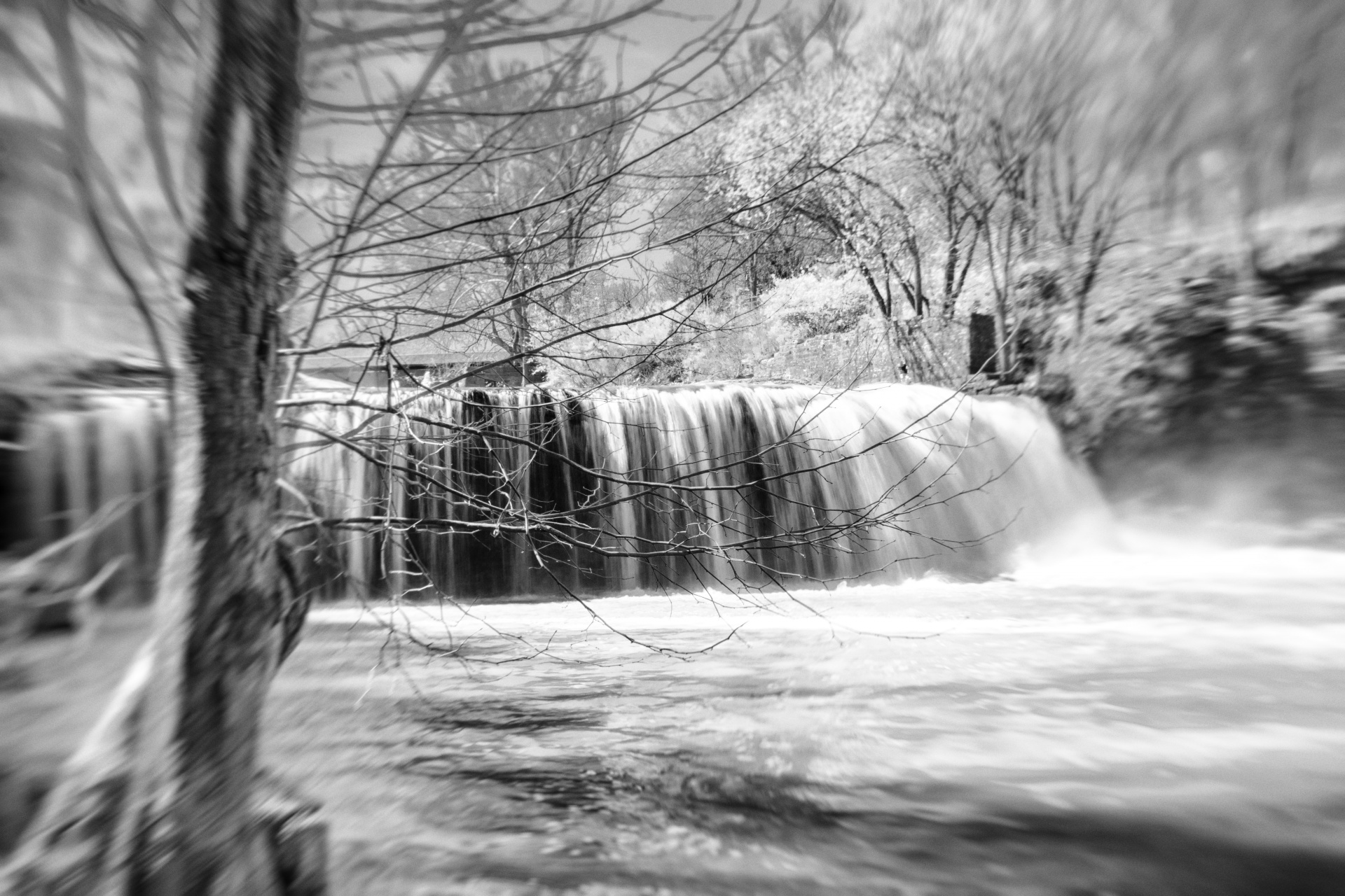 waterfalls black white monochrome free photo