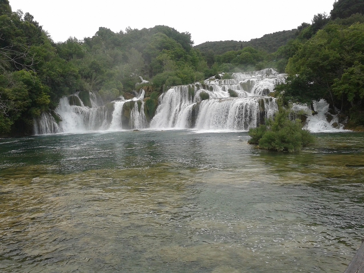 waterfalls river krka nacional park krka free photo