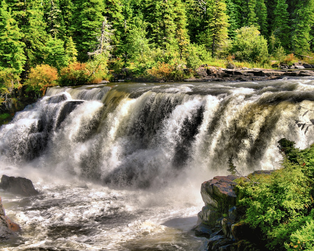 waterfalls river nature free photo