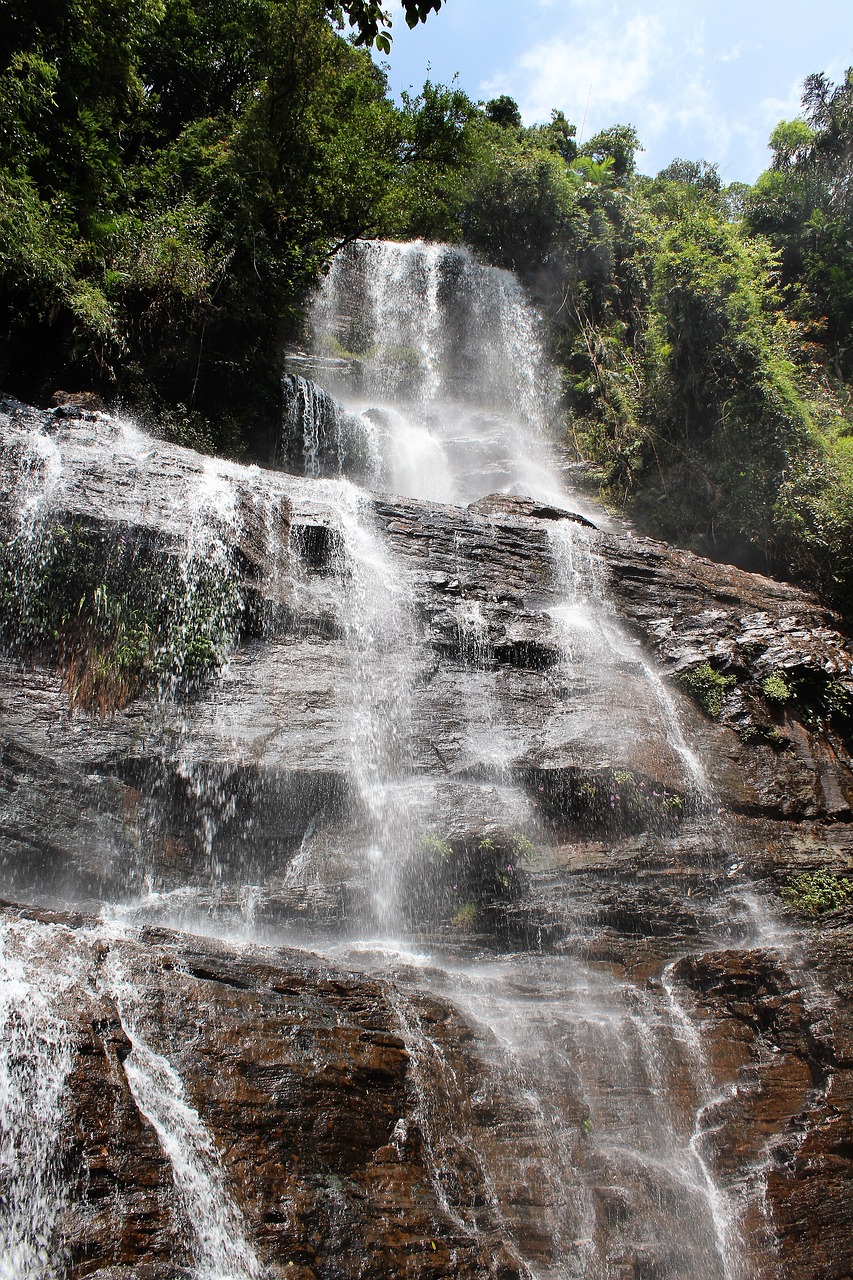 waterfalls rock water free photo