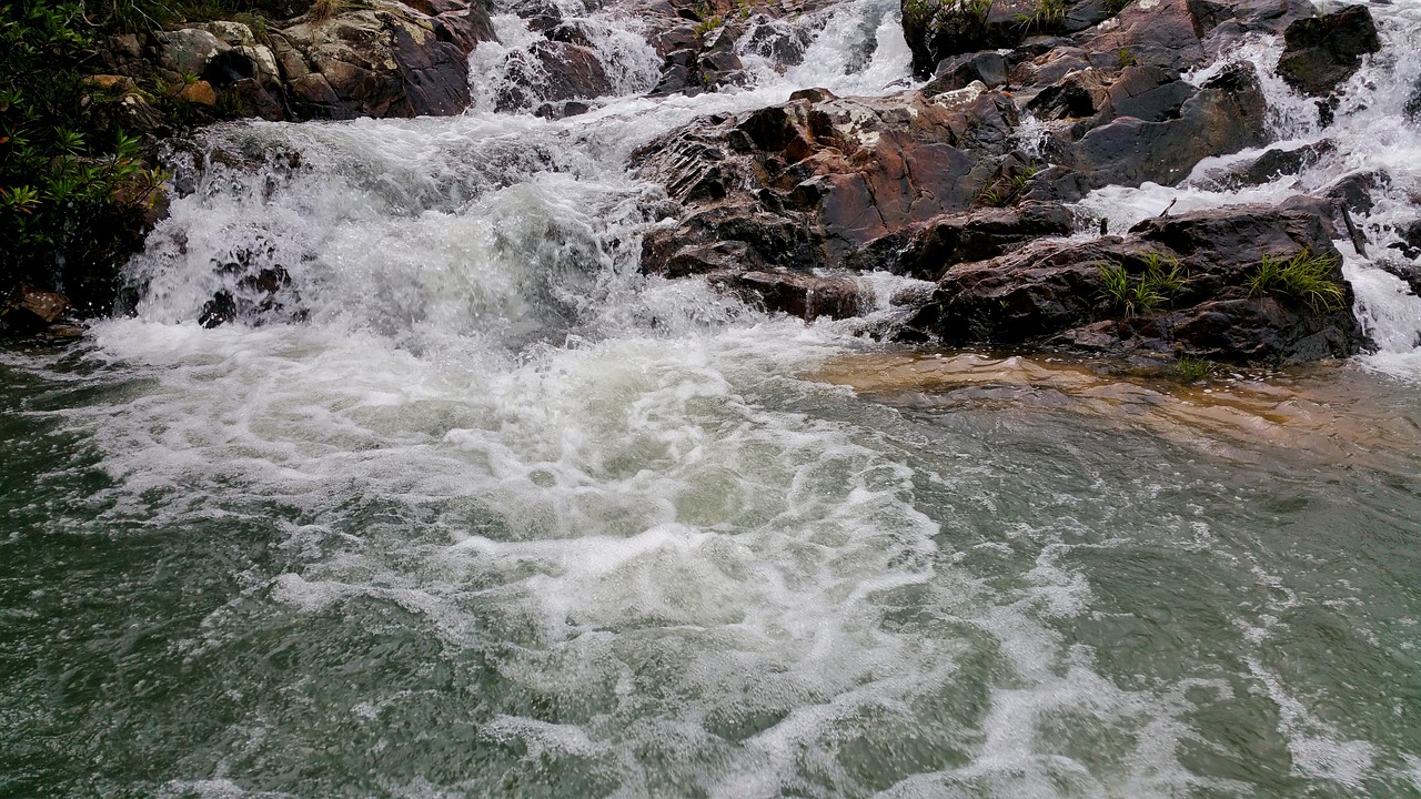 waterfalls whitewater flowing free photo