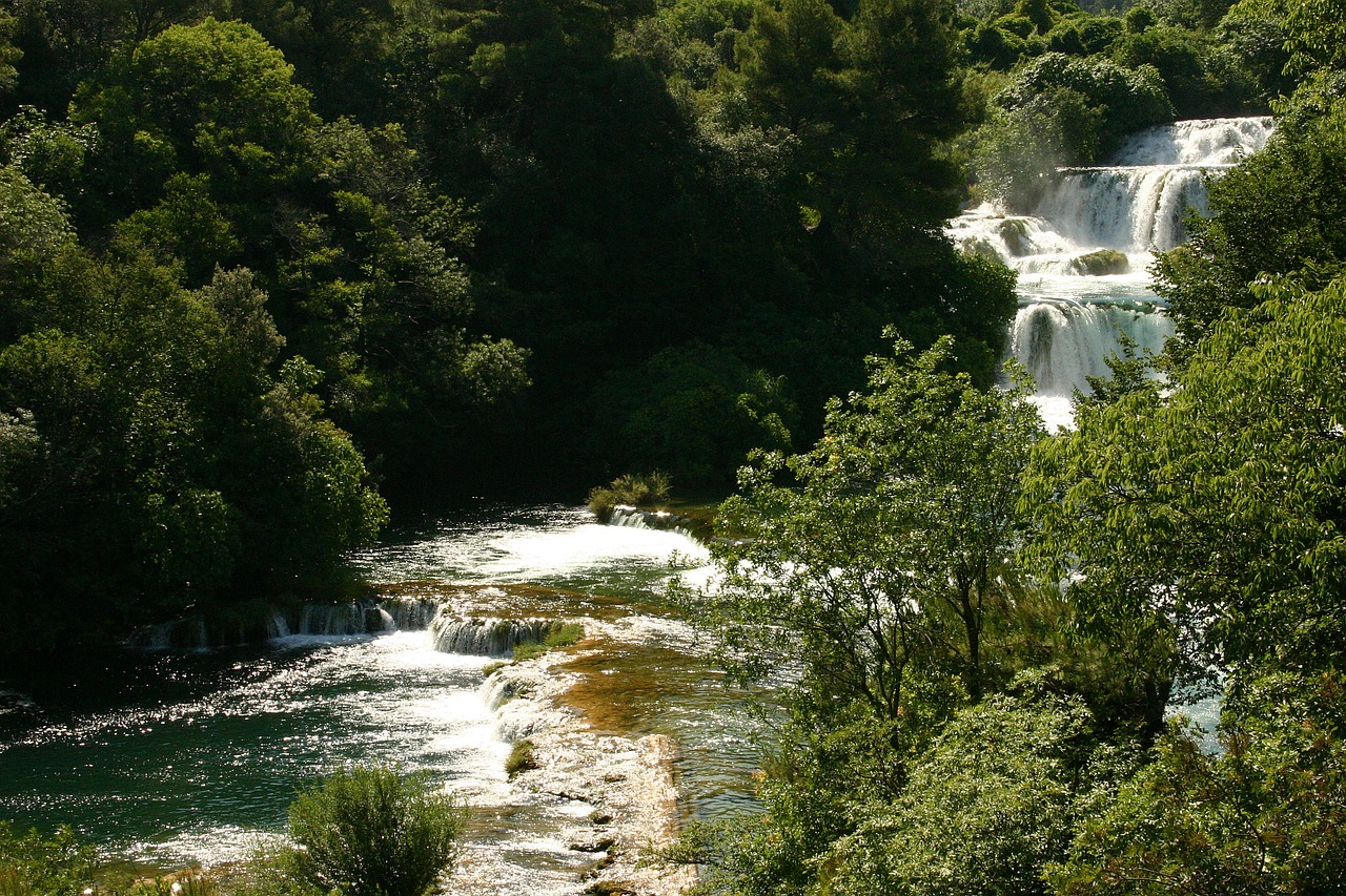 waterfalls rapids island of krk free photo