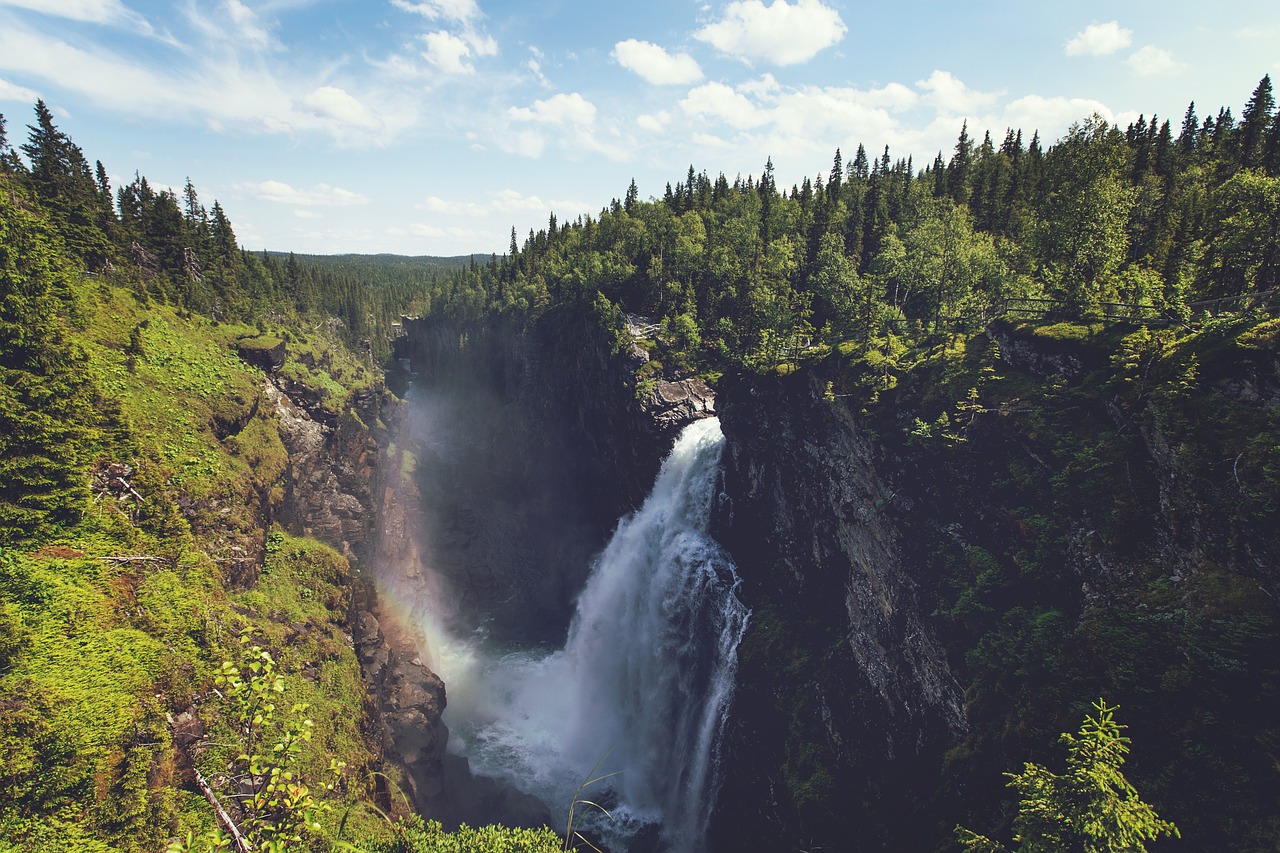 waterfalls river water free photo