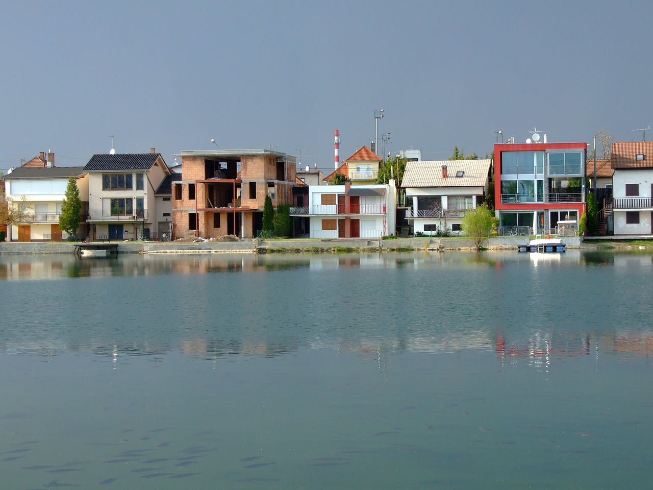 waterfront homes houses free photo