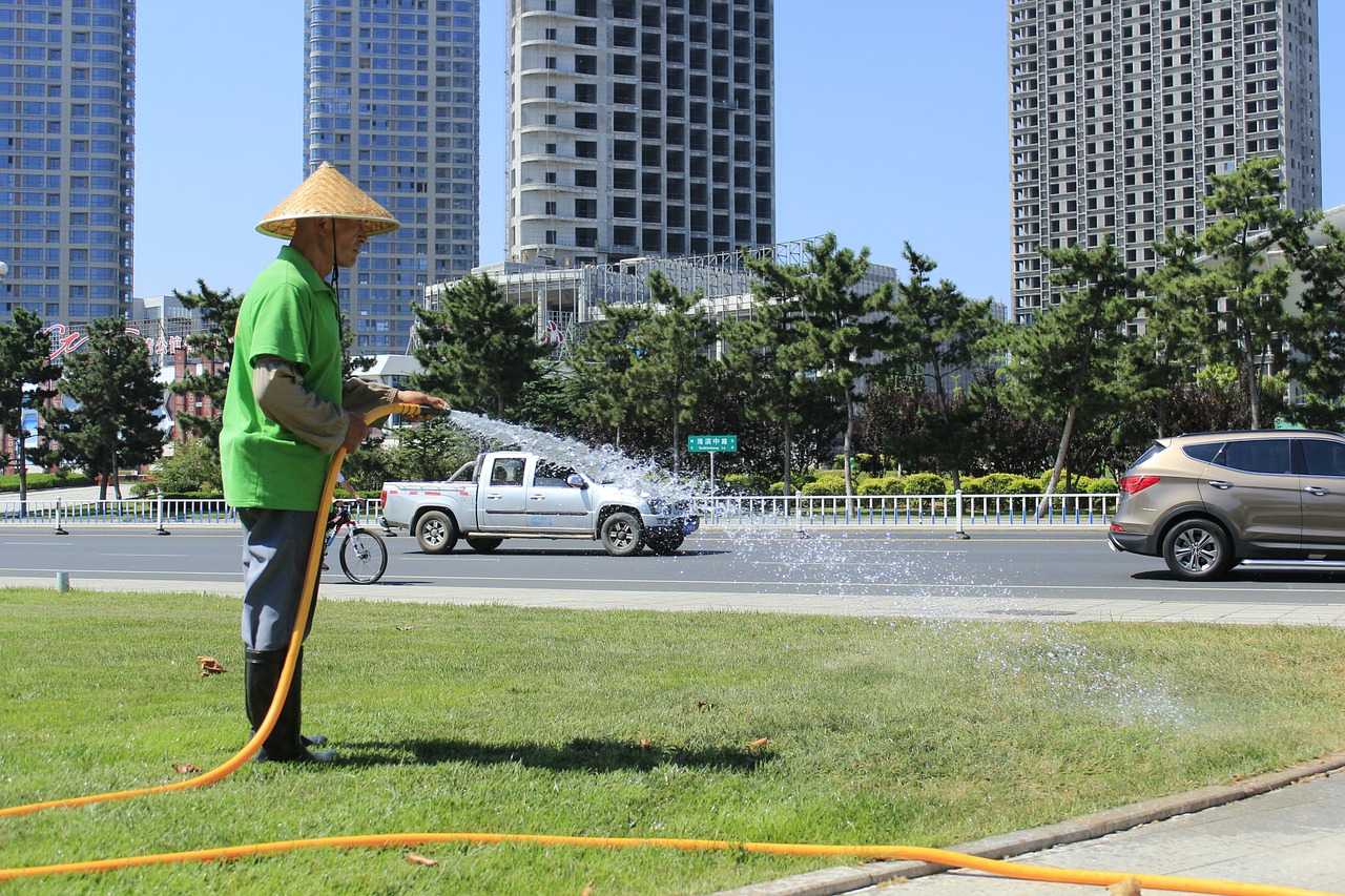 watering character grassland free photo