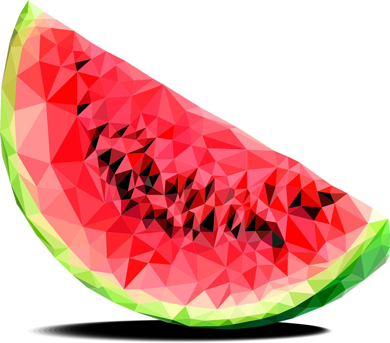 watermelon triangles berry free photo