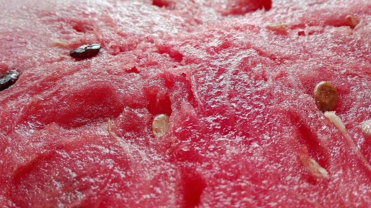 watermelon juicy meat free photo