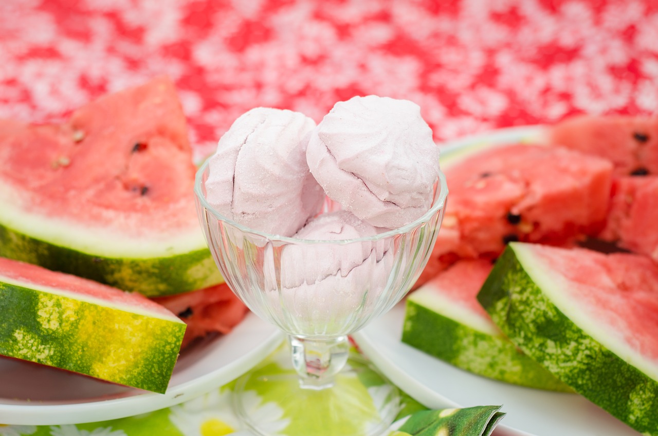 watermelon marshmallow pink free photo