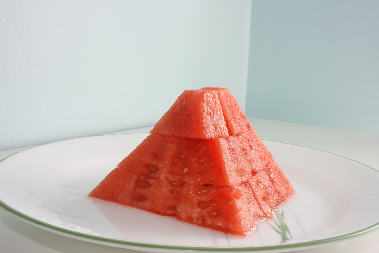 watermelon desert snack free photo