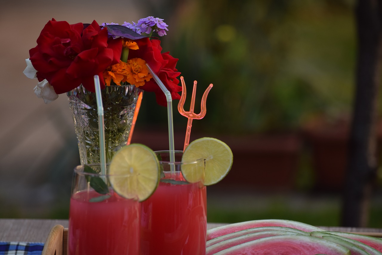 watermelon plate served free photo