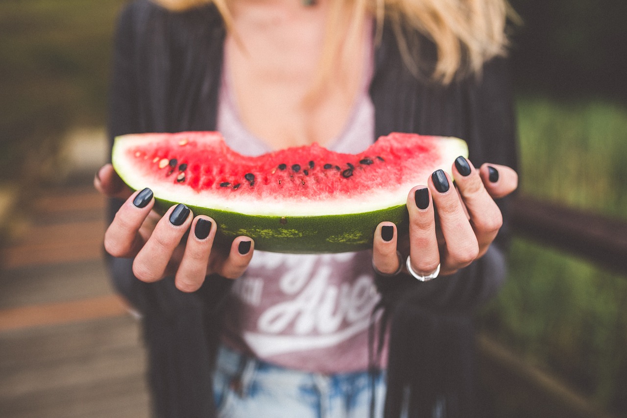 watermelon woman fruit free photo