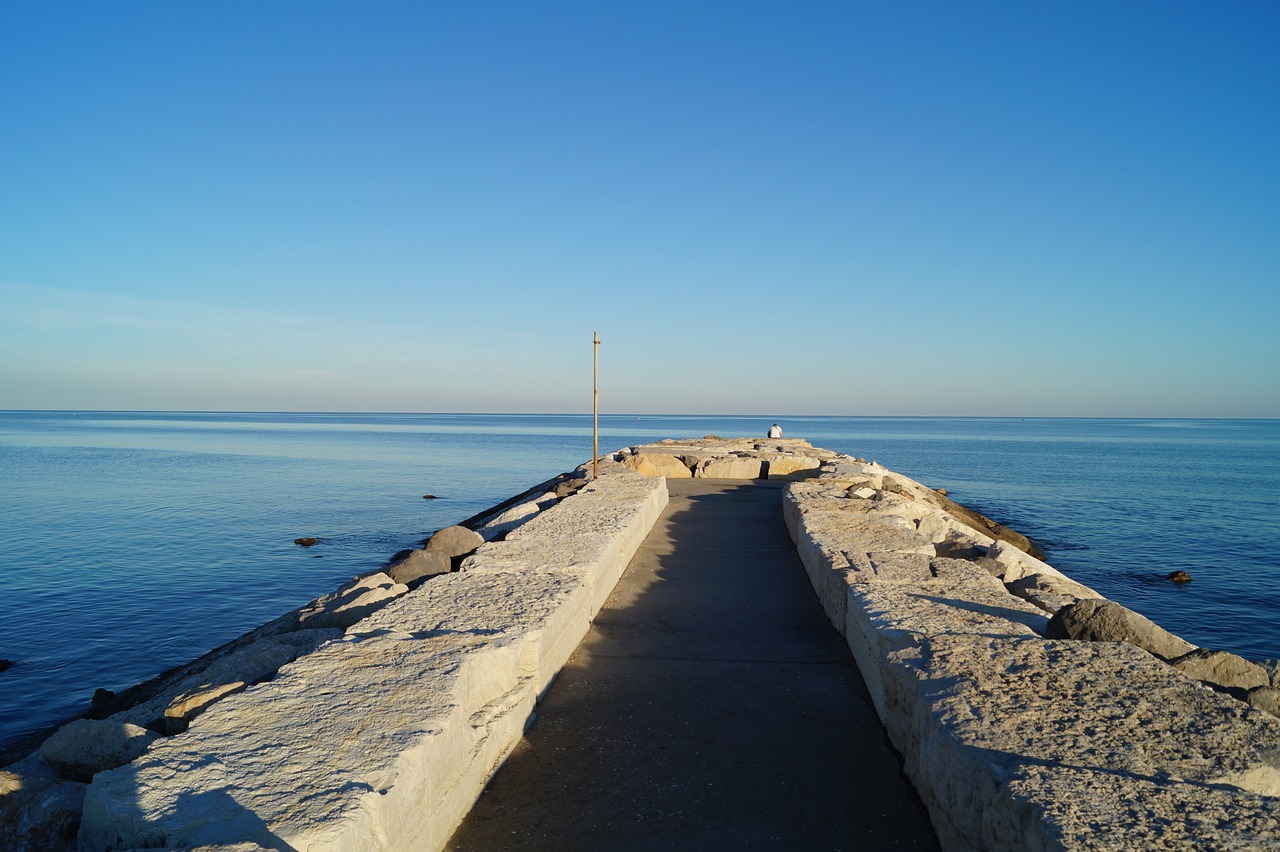 waters sea sky free photo