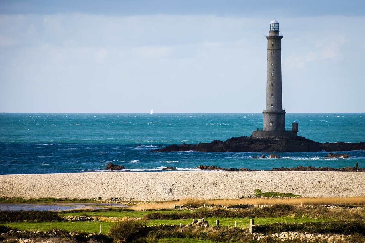 waters lighthouse sea free photo