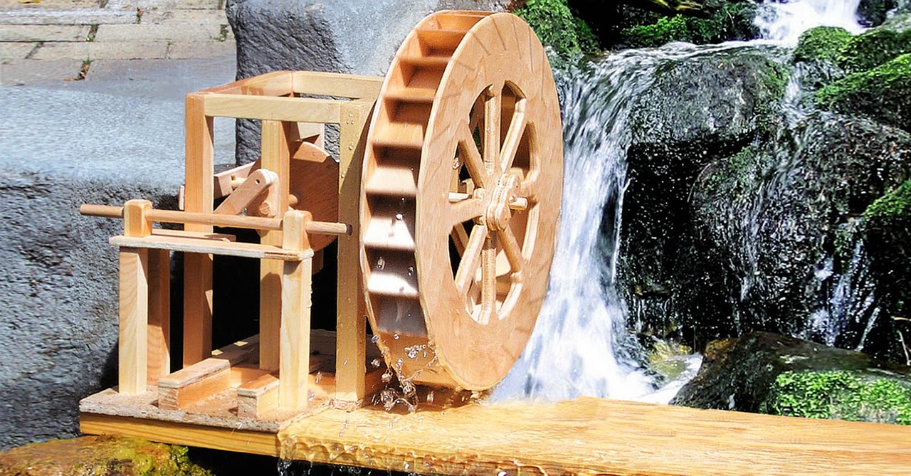 waterwheel wood bach free photo