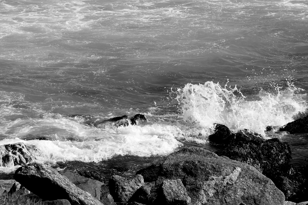 wave mar stone free photo