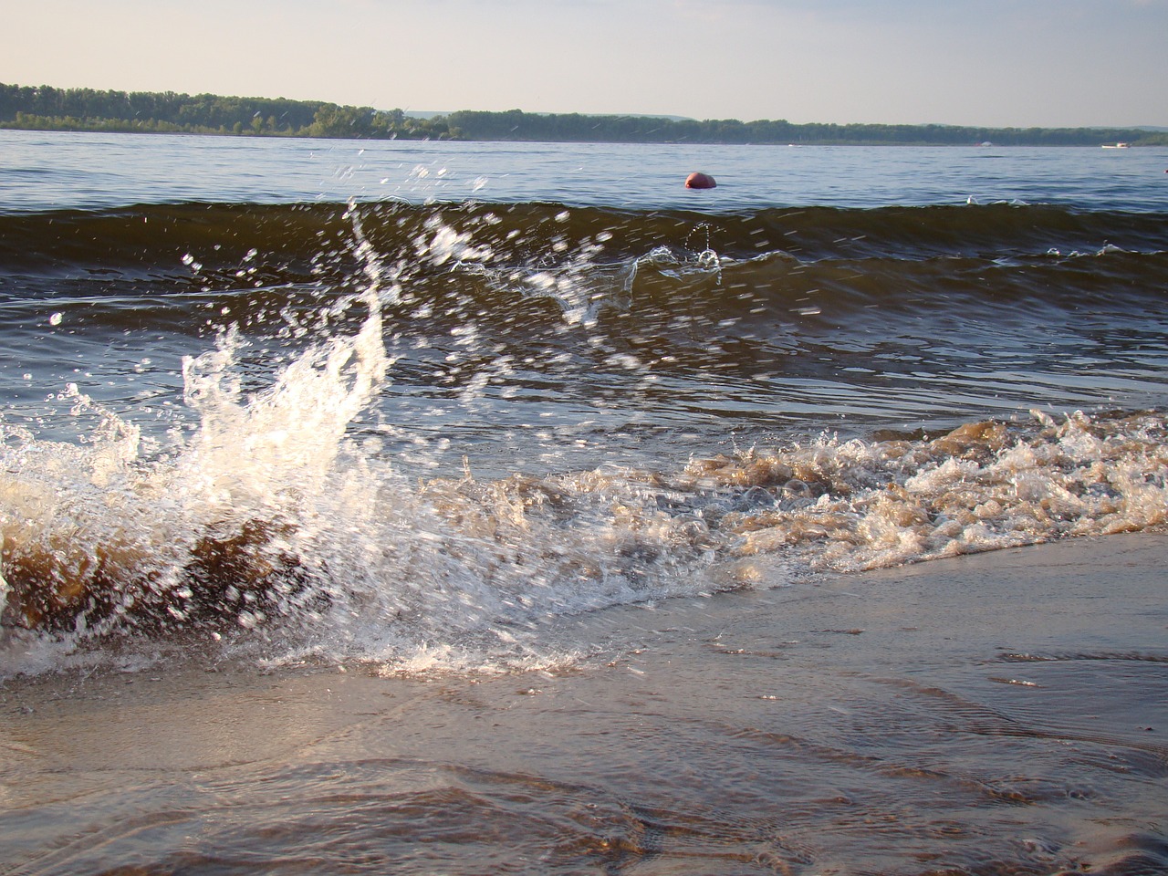 wave beach sand free photo