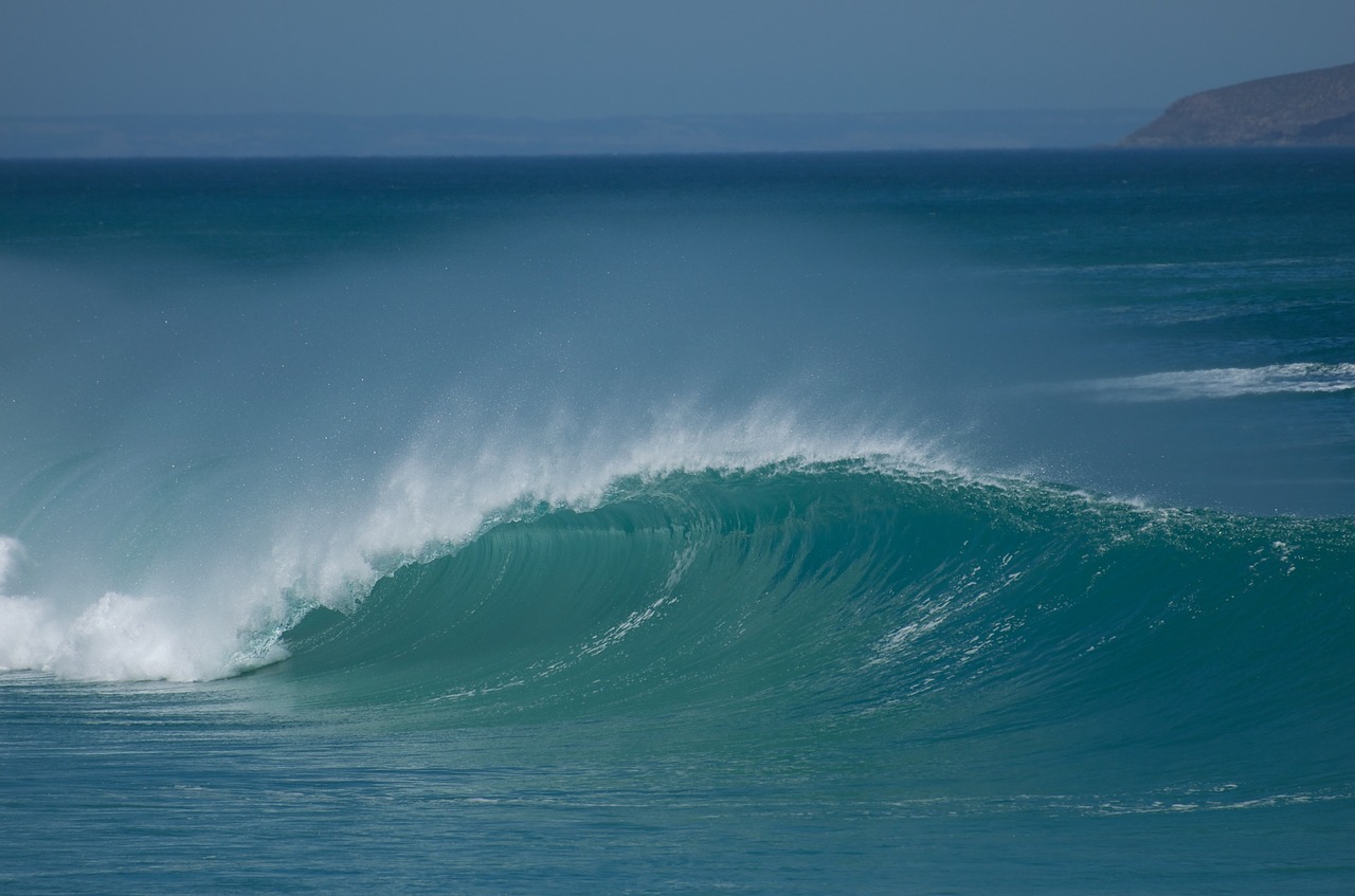 wave surf blue free photo