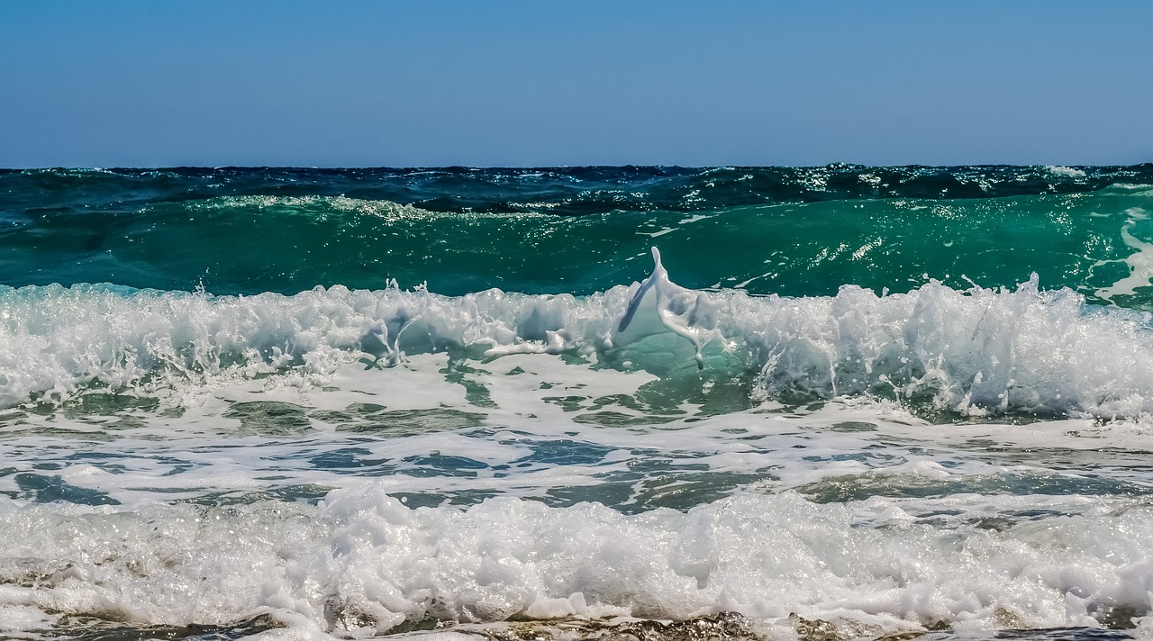 wave smashing water free photo