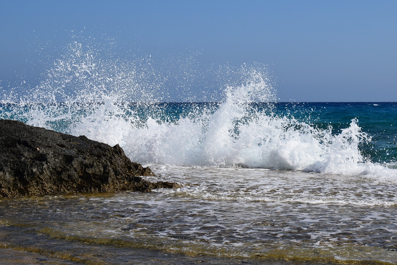 wave crush sea free photo