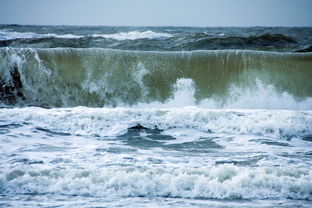 wave  north sea  somersault free photo
