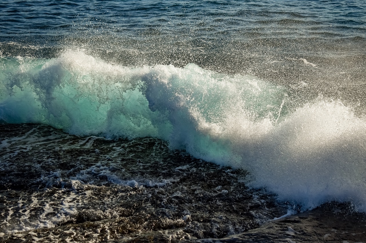 wave  crashing  coast free photo