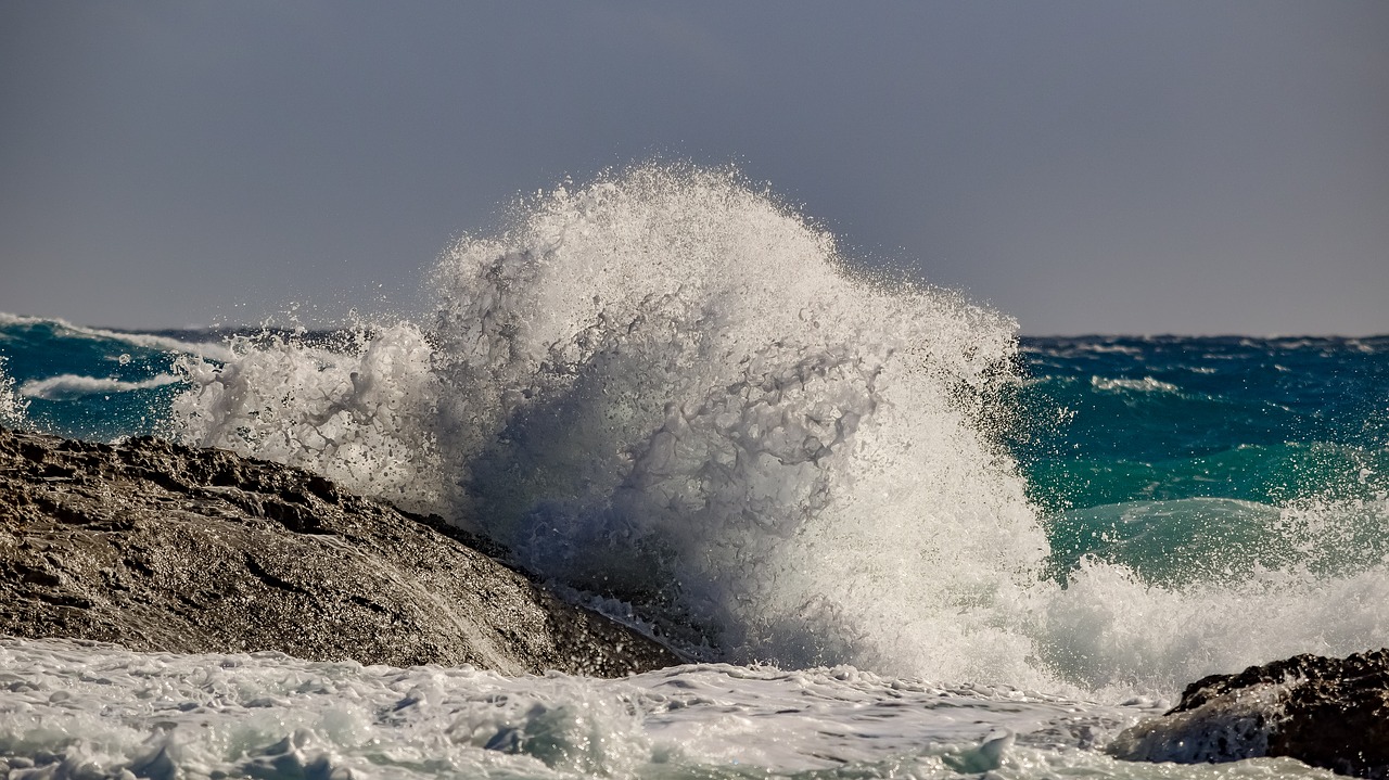 wave  crashing  coast free photo