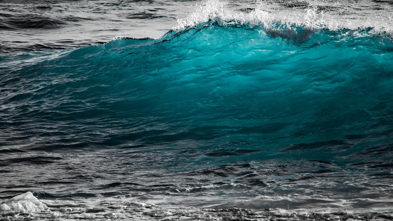 wave  transparent  turquoise free photo