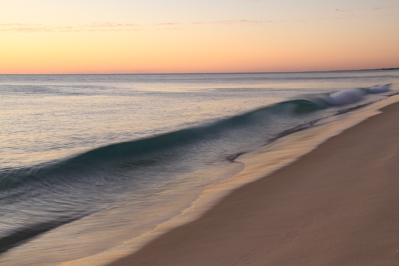 wave beach sand free photo