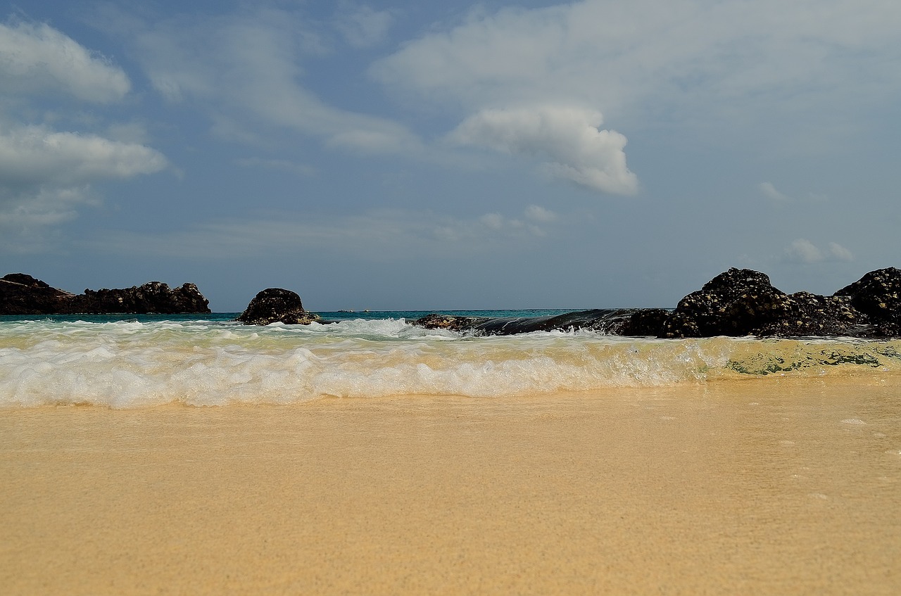 waves ocean ascension island free photo