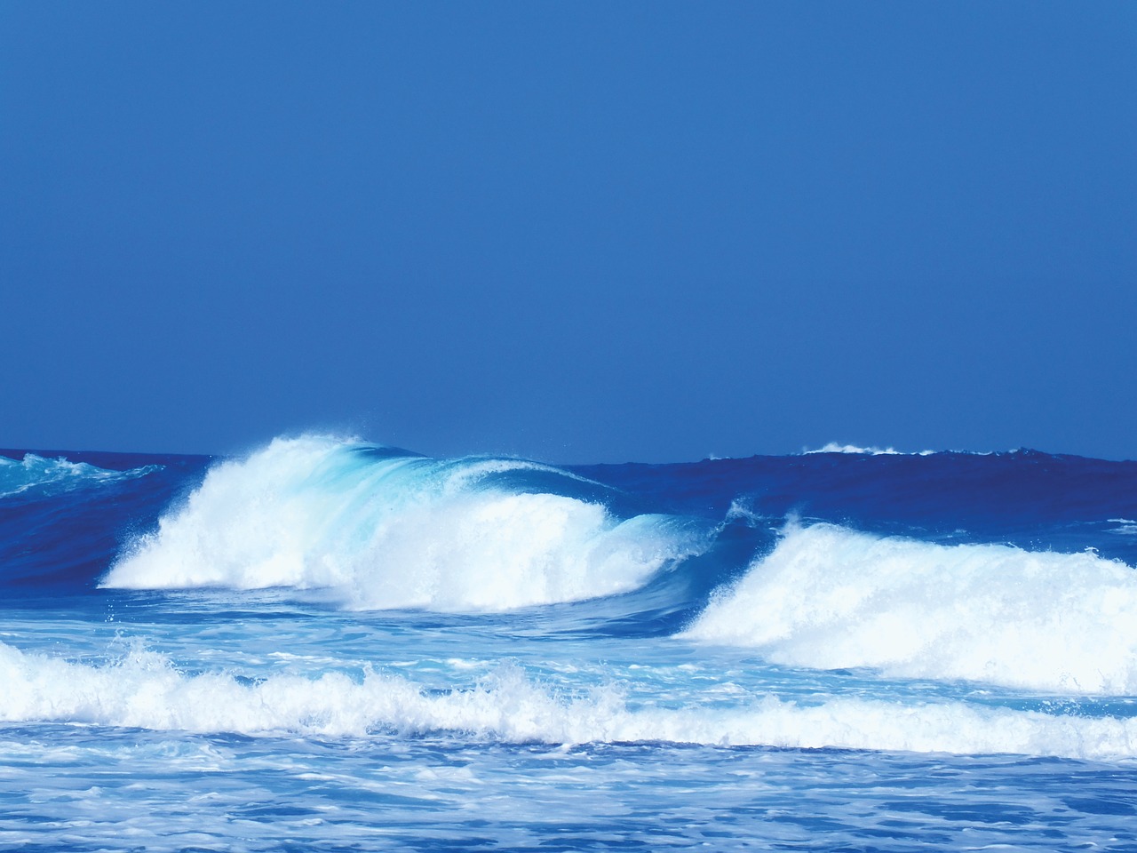 waves panorama beach free photo