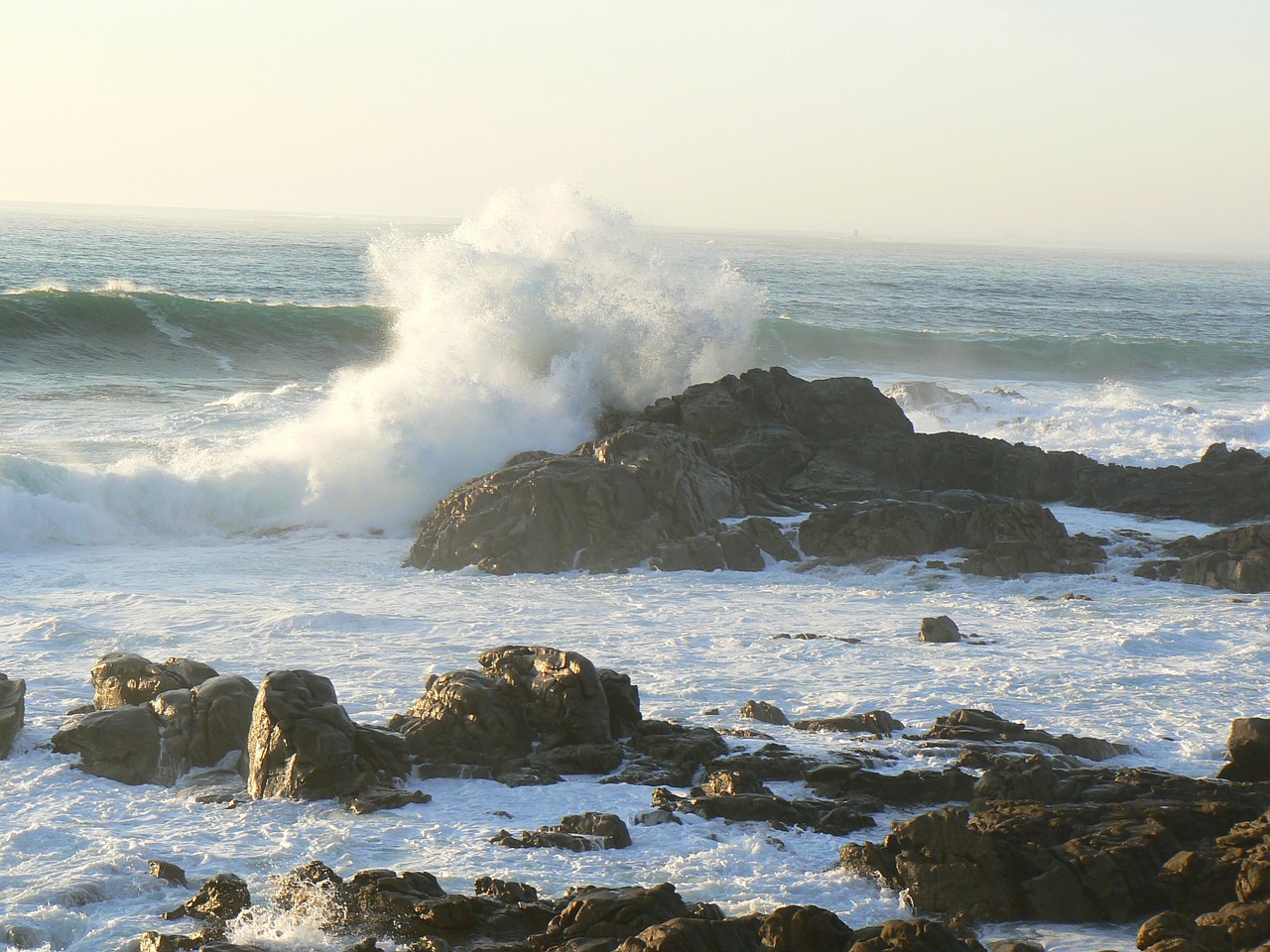 waves rocks sea free photo