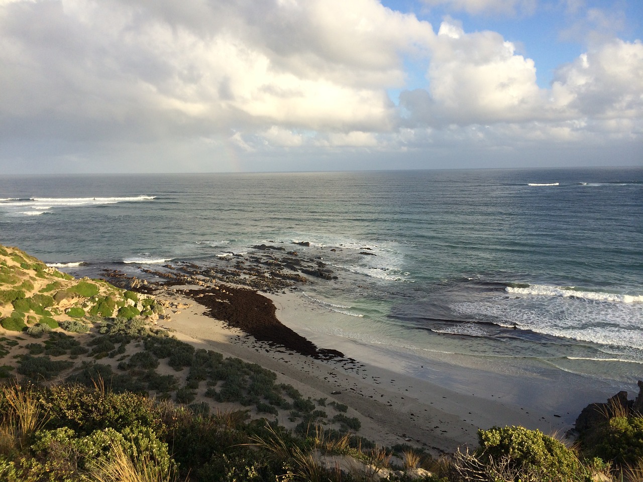 waves reef beach free photo