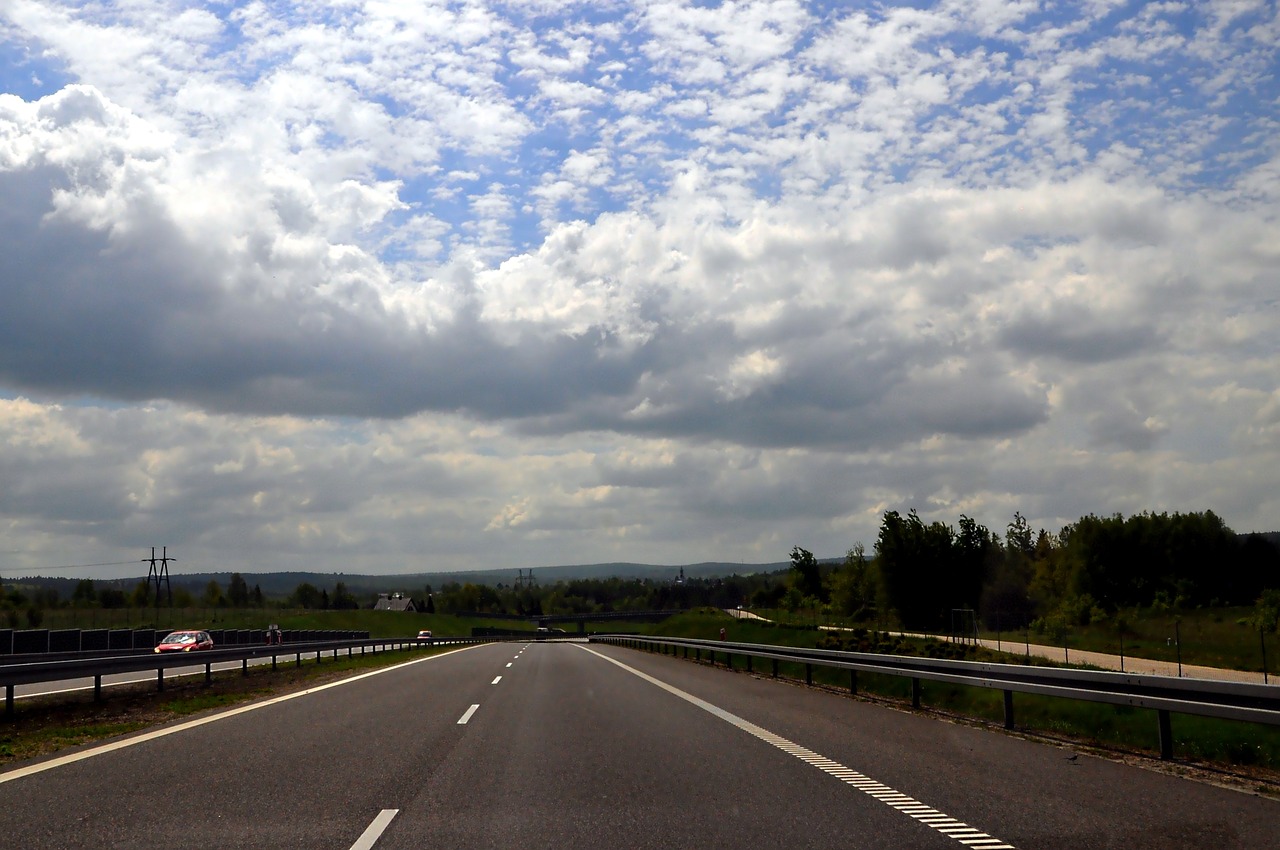 way sky clouds free photo