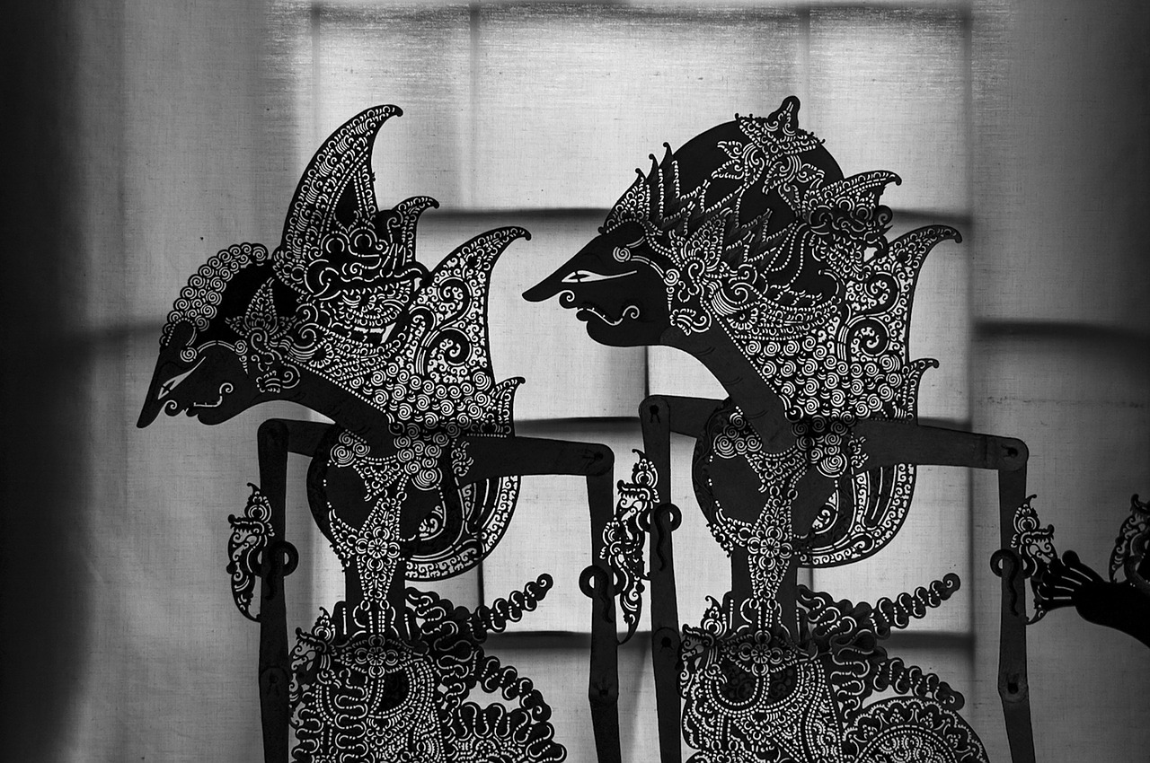 wayang puppet shadow free photo