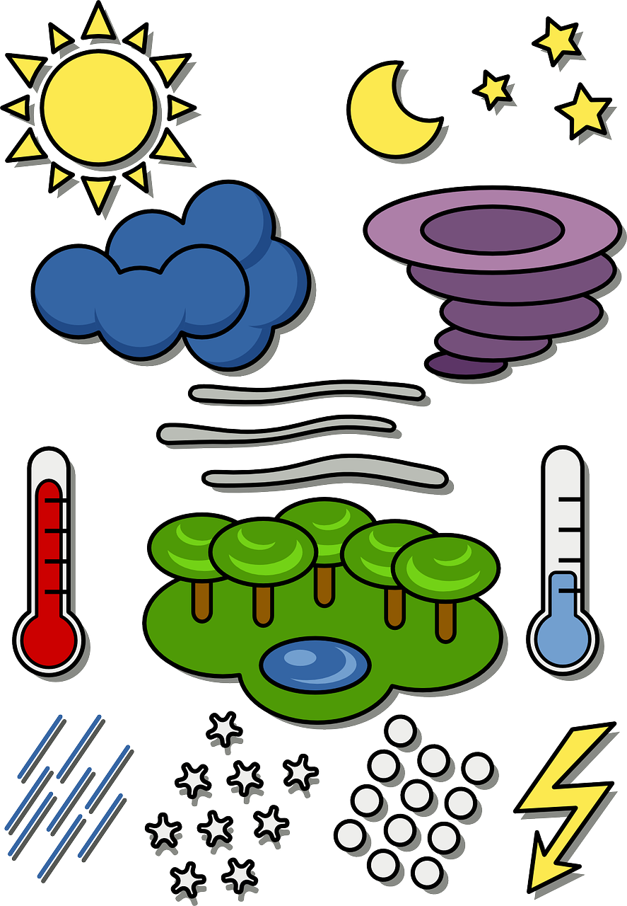 weather symbols temperature free photo