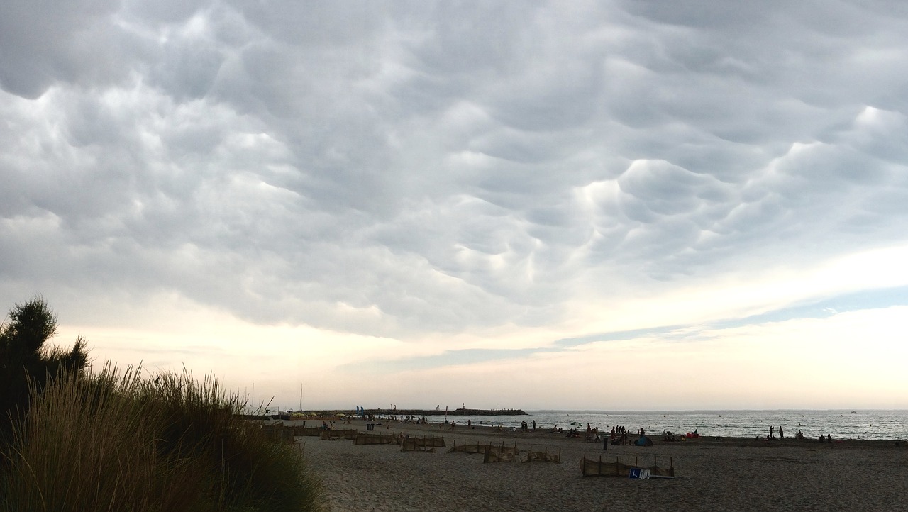 weather clouds beach free photo