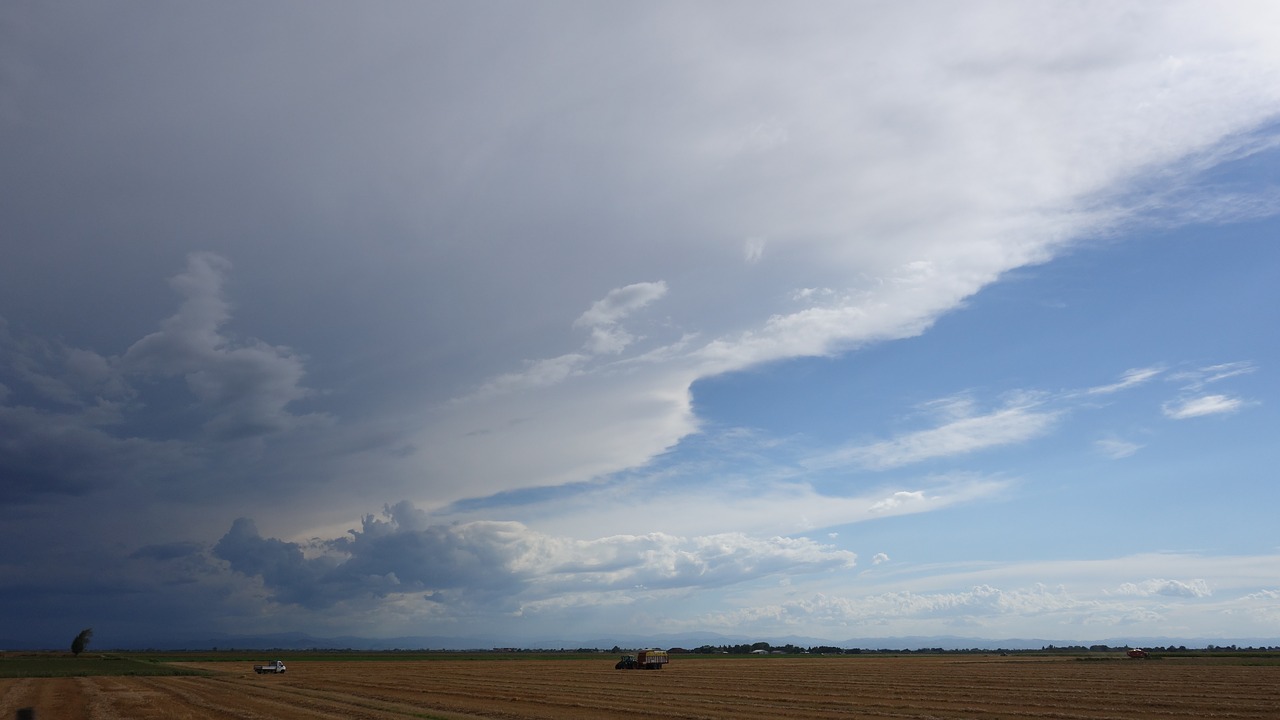 weather front fields harvest free photo