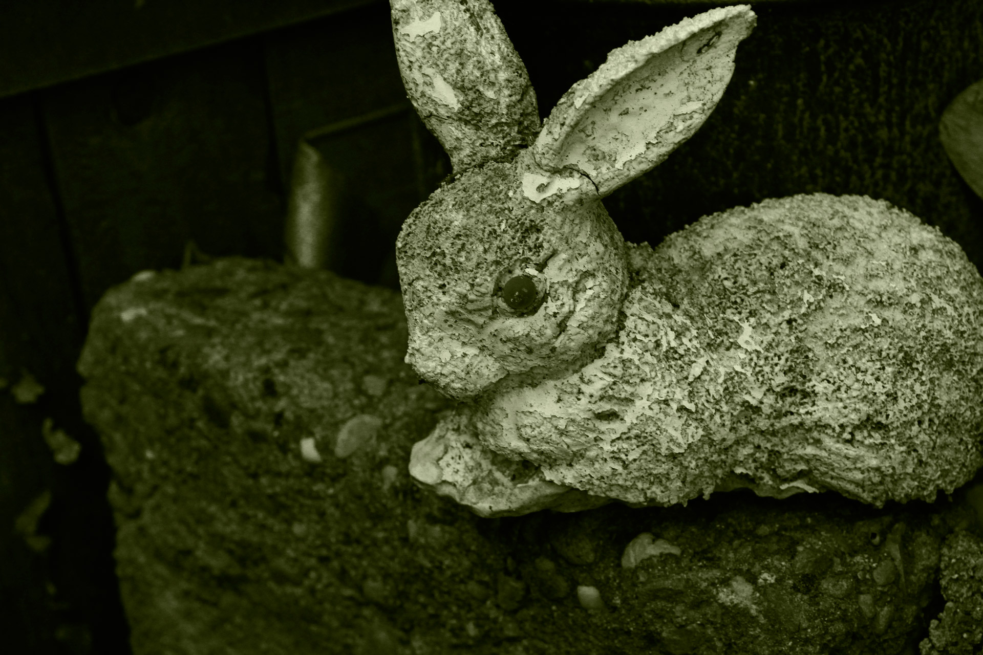 bunny rabbit yard decoration free photo