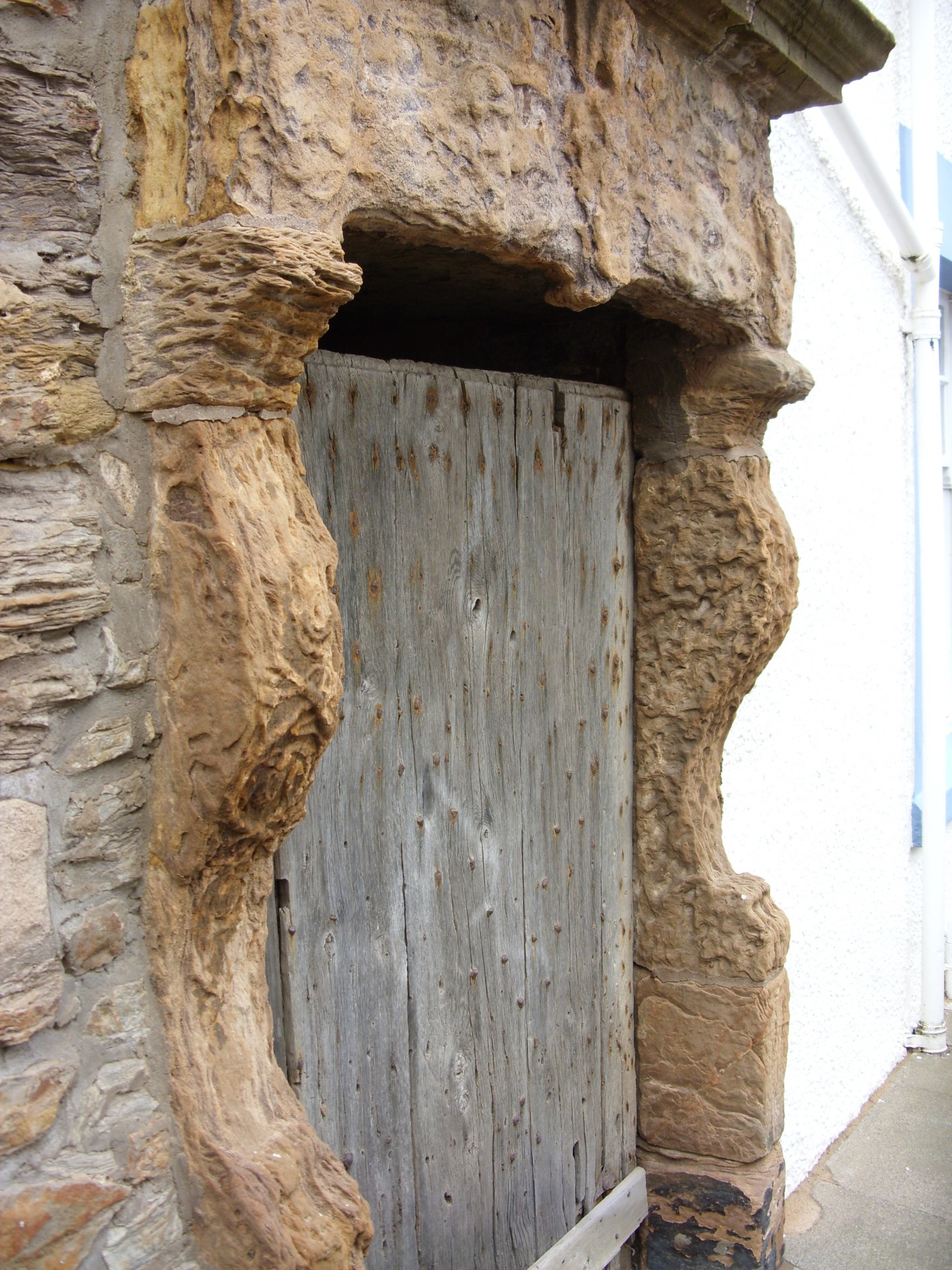 door wooden door weathered free photo