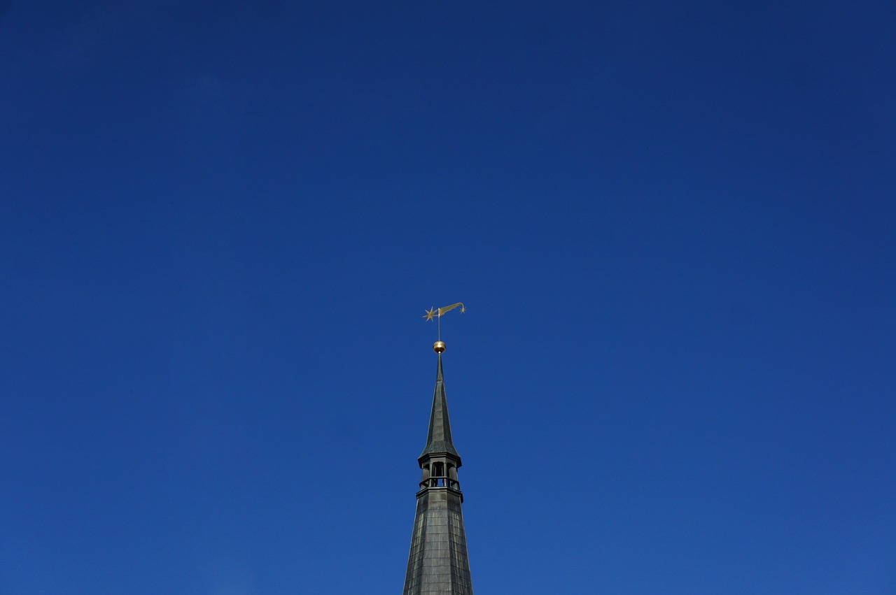 weathervane star spire free photo