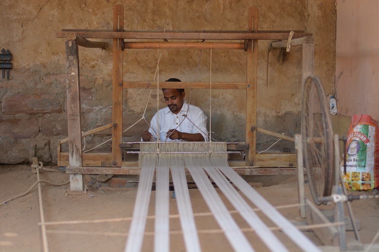 weaving gujarat tourism free photo