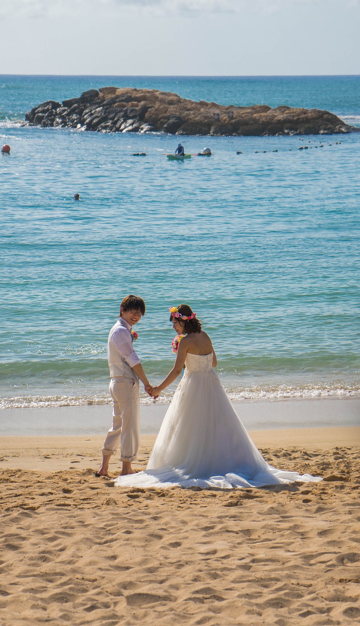 wedding hawaii beach free photo